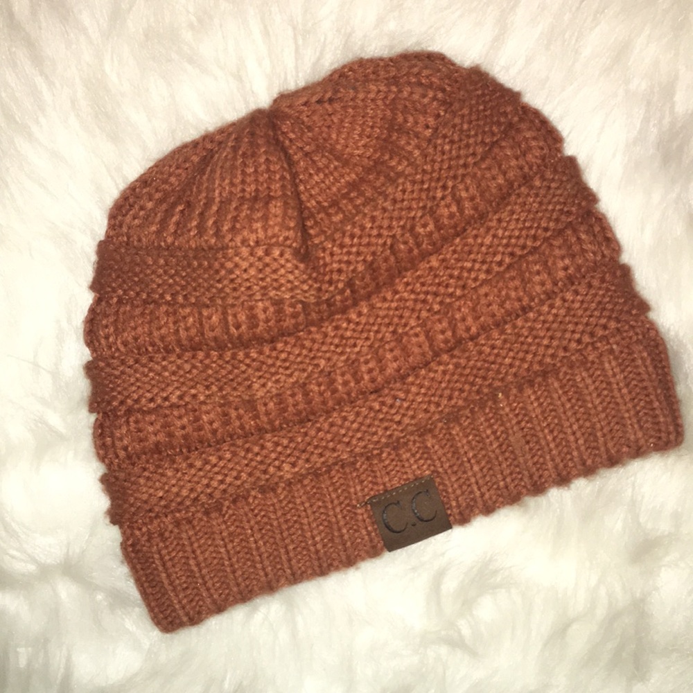 C.C Beanie in Rust Color - Picture 3 of 8